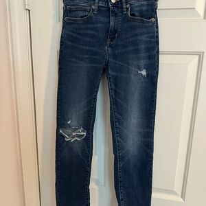 Old Navy boys Dark Blue Distressed Stretch Jeans